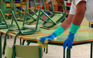 Limpieza de colegios y centros educativos